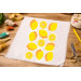 Cross stitch lemons embroidery pattern, yellow citrus