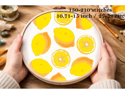 Cross stitch lemon