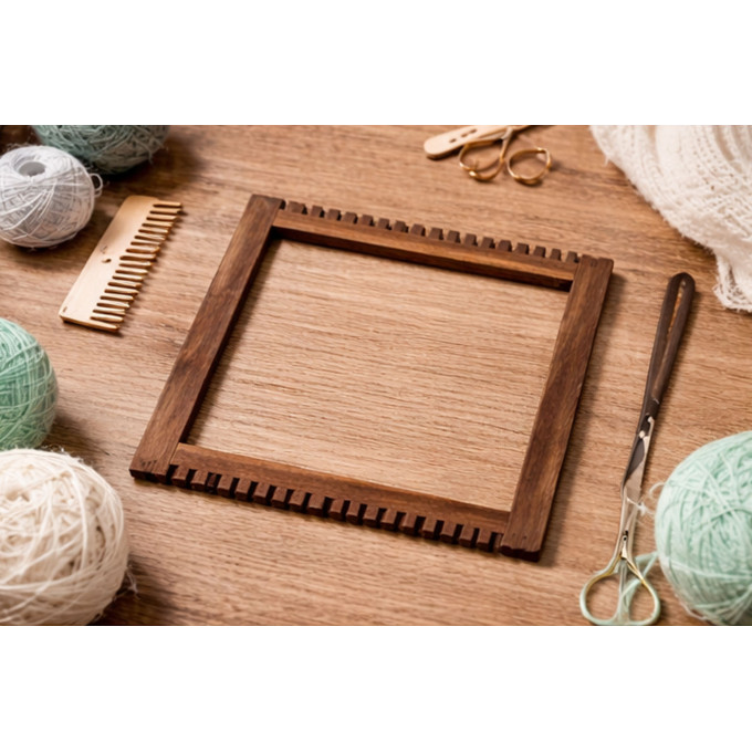 Square weaving loom 8 inch size digital file craft knitting