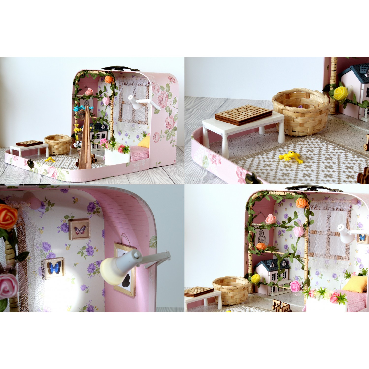 1:12 Scale | Miniature Farmhouse Hermes Birkin Bag Pink